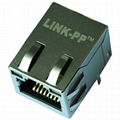 LPJG16314A4NL Ethernet RJ45 Female Connector With Integrated Magnetics