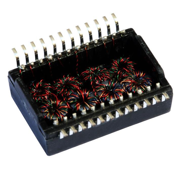 XF-TRC82425ANLE Single Port 1000 BASE-T lan Transformer Magnetic Modules For PoE