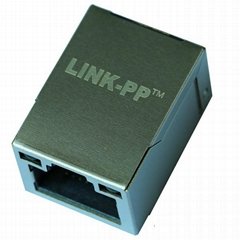 49F-1201YGD2NL SMT RJ45 Connector with 10/100 Base-T Integrated Magnetics