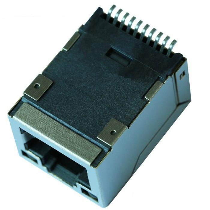 49F-1201YGD2NL SMT RJ45 Connector with 10/100 Base-T Integrated Magnetics 2