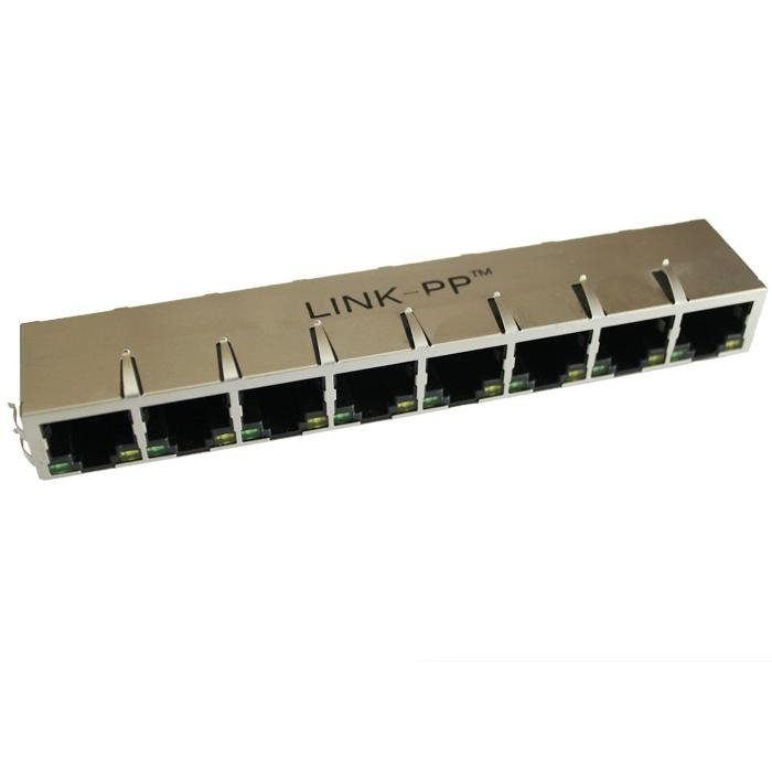 J8064D688ANL 1X8 RJ45 Connector With 10/100 Base-t Integrated Magnetics