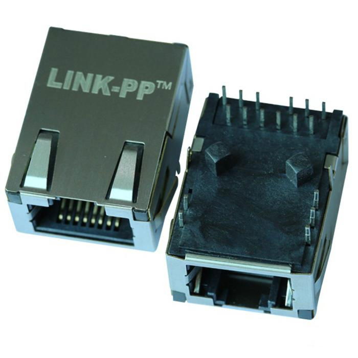 L869-1J1T-32 1000 Base-t 1 Port Low Profile RJ 45 Connector Mag_jack 2