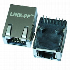 JOG-0007NL 100 Base-t Single Port Low Profile RJ45 Connector With Magnetics