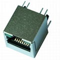 TJLC-001TA1 Single Port 10/100 BASE-TX Vertical RJ45 Connector