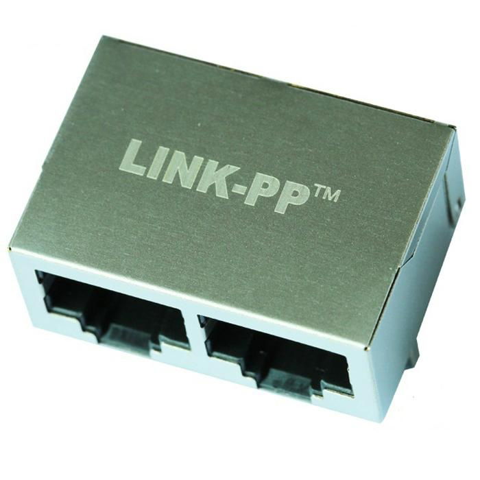 SI-60044-F 1X2 10 Base-t Female RJ45 Connector