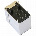 JC0-0019NL 10/100/1000 Base-T 2x1 RJ45 With Integrated Magnetics 2