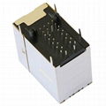 JC0-0019NL 10/100/1000 Base-T 2x1 RJ45 With Integrated Magnetics