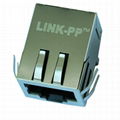 J00-0025 Tab-Down 1x1 RJ45 8 Pin Female Connector