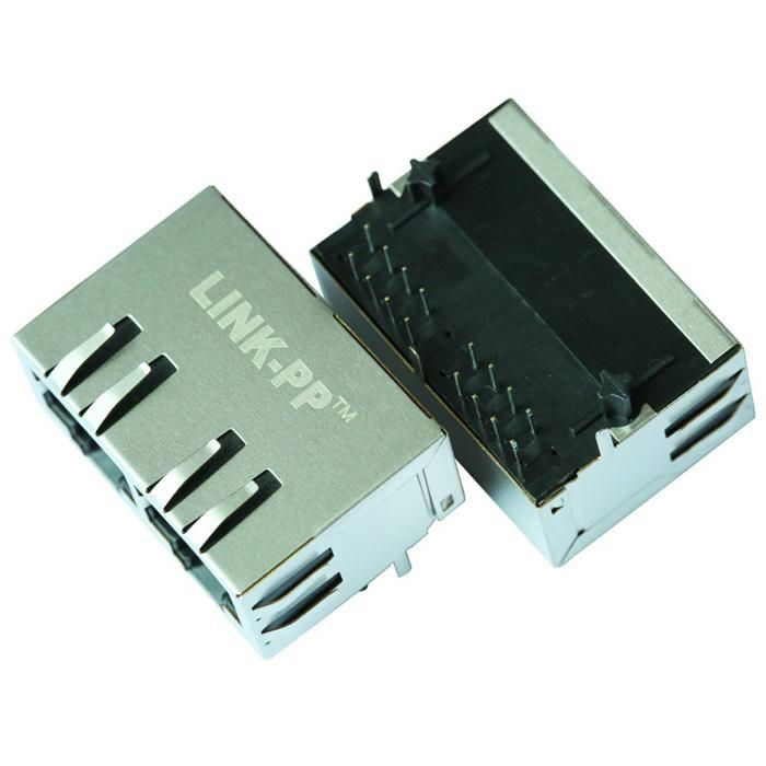 6610171-6 1X2 Gigabit RJ45 Connector Magjack