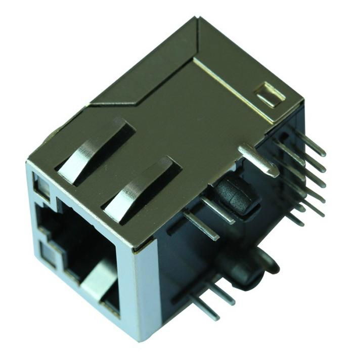 1840720-1 10/100 Base-t 1X1 Port 8 Pin RJ45 Connector With Magjack