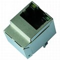 1-1840419-4 10/100 Base-t Single Port Vertical RJ45 Connector With Magnetics