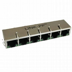 J8064D668ANL 100 Base-TX RJ45 1x6 Integrated Magnetics Connector