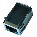 RJSL-002TC1 SMT RJ45 Connector with 10/100 Base-T Integrated Magnetics