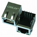 1-6605832-1 10/100 Base-T 1 Port RJ45 Modular Jack with Integrated Magnetics