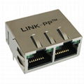 JG0-0024NL 1X2 RJ45 Connector with 1000