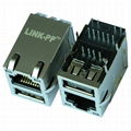 RC-122C09-015 RJ45 Modular Plug with Integrated Magnetic With Single USB