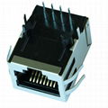 HFJ11-S114ERL 10/100 Base-T RJ45 Shielded Connector with Integrated Magnetics