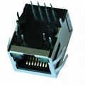 5-6605408-1 1X1 Port RJ45 PCB Modular Jack With LED