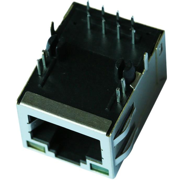 C-5-6605704-9 Shielded Single Port RJ45 Connector with Magnetics