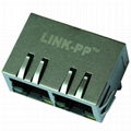 HR911205C 10/100 Base-T 1X2 Ethernet RJ45 Modular Plug with Integrated Magnetics