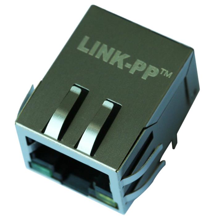 MTJ-88TX1-FSP-PG-LG-M4 | Single Port Connector RJ 45 Modular Plugs with LED 4