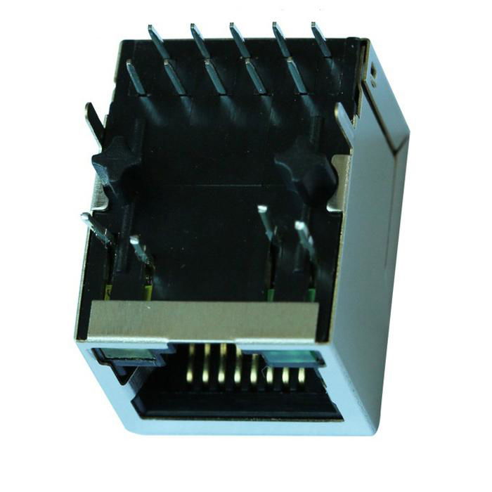 HR911130A | Single Port RJ45 8P8C Jack with 1000 Base-T Integrated Magnetics 3