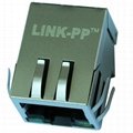 1840475 | Tyco Single Port RJ45 Connector with 1000 Base-T Integrated Magnetics