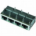 JG0-0098NL | Pulse 1X4 RJ45 Connector with 1000 Base-T Integrated Magnetics 5