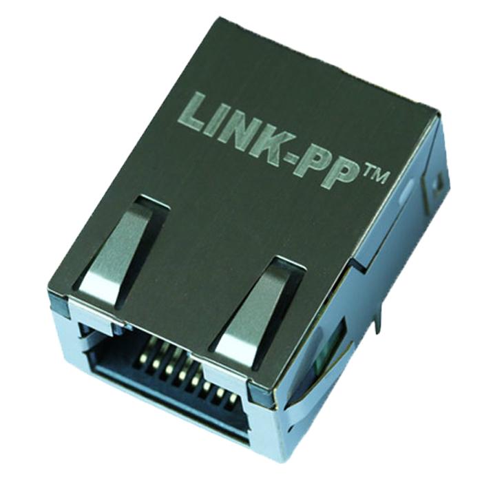 L829-1D1T-43 | Single Port Low Profile RJ45 Connector with Gigabit Magnetics