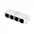 HR931402AE Tab Down 4 Port RJ45 Integrated Module With Leds