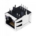 5-6605417-6 - 10/100 Base-T 1 Port RJ45 Magjack Connector Through Hole