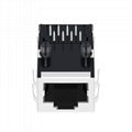 1605837 - Single Port RJ45 Connector with Integrated Magnetics,Without Leds