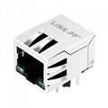 HFJ11-1G16E-L11 Single Port RJ45 Connector with 1000 Base-T Integrated Magnetic