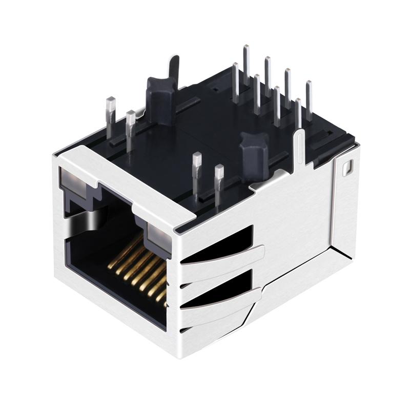 MOX-RJ45-1840 | Single Port RJ45 Connector with 1000 Base-T Integrated Magnetics 3