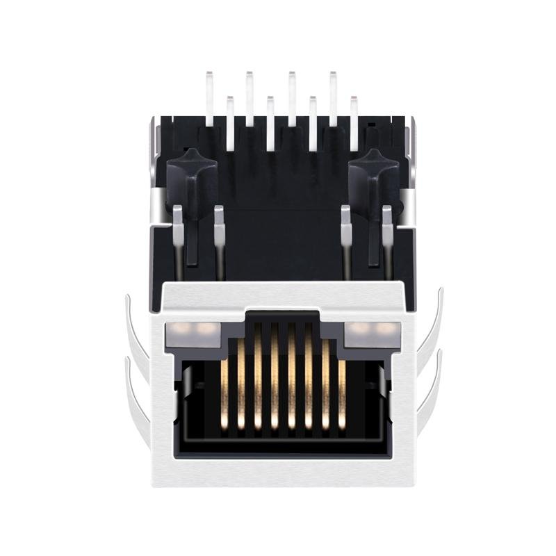 MOX-RJ45-1840 | Single Port RJ45 Connector with 1000 Base-T Integrated Magnetics 2