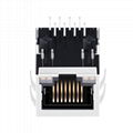 MOX-RJ45-1840 - Single Port RJ45 Connector with 1000 Base-T Integrated Magnetics