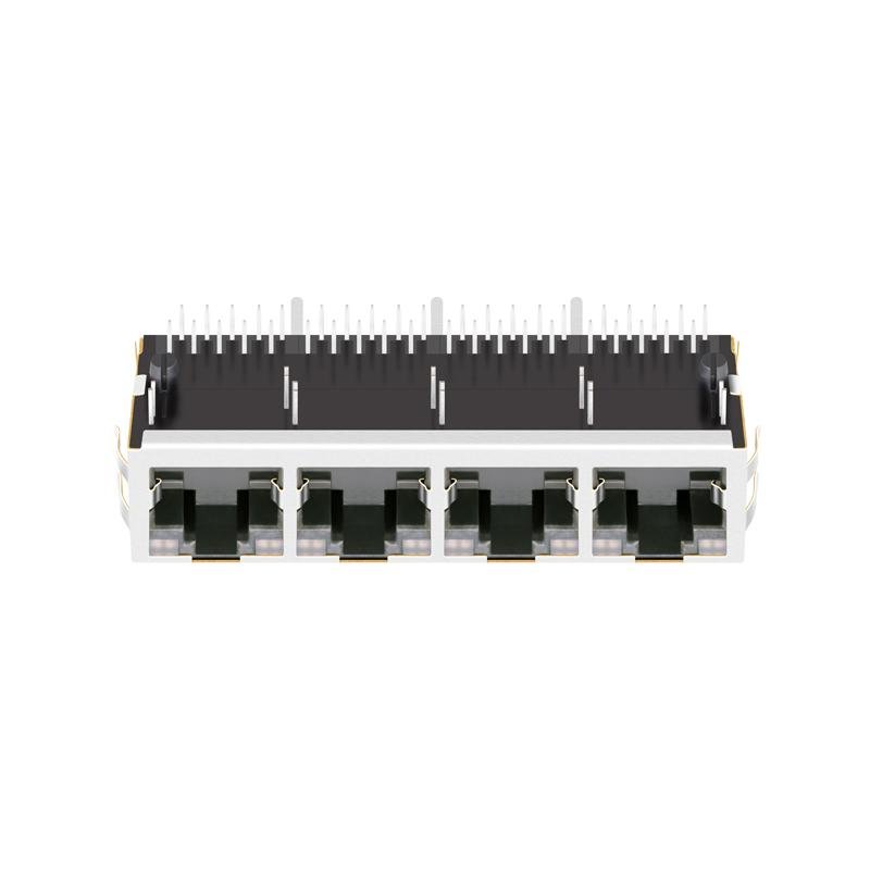 1840528-6 | 1X4 RJ45 Connector with Gigabit Integrated Magnetics 2