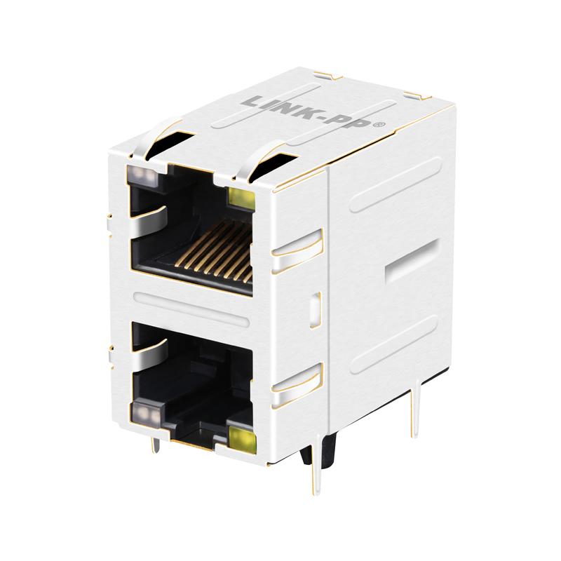 RM3-168A9V1Q | Multi-Port RJ45 Connector with 1000 Base-T Integrated Magnetics