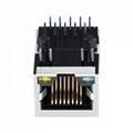 XRJG-01K-4-H11-120 | Shielded 1000 Base-T Single Port RJ45 Cat6 Keystone Jack