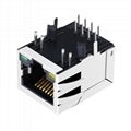 MTJ-88TX1-FSP-PG-LG-M4 | Single Port Connector RJ 45 Modular Plugs with LED 3