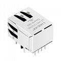 SI-60182-F 1 Port Shielded RJ45 Plug Connector with Led Light