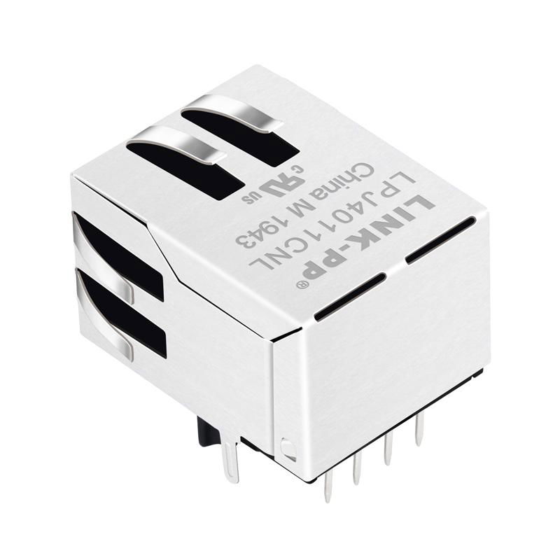 13F-64HND2NL 8P8C Jack RJ45 Female Socket Connector with LED 4