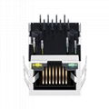 RJLD260TC1 Amp RJ45 Connector RJ-45 Ethernet Jack with LED 3