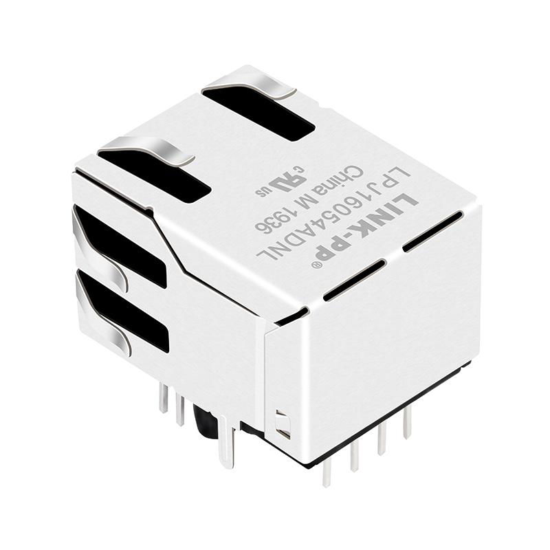 C-5-6605704-9 Shielded Single Port RJ45 Connector with Magnetics 4