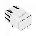 SI-55006-F Belfuse Shielded Single Port 8 Pin  Ethernet RJ45 Connector