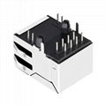 1605752-1 RJ45 Modular Plug Connector with 10/100 Base-T Integrated Magnetics