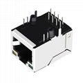 XRJH-01M-4-E11-180 Shielded RJ45 Plug with 10/100 Base-T Transformer