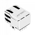 J1B321ZDD-V0 Single Port RJ45 Modular Jack with led light