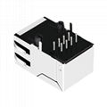 XRJH-01D-0-D12-070 10/100 Base-T 1 Port RJ45 Jack with Led