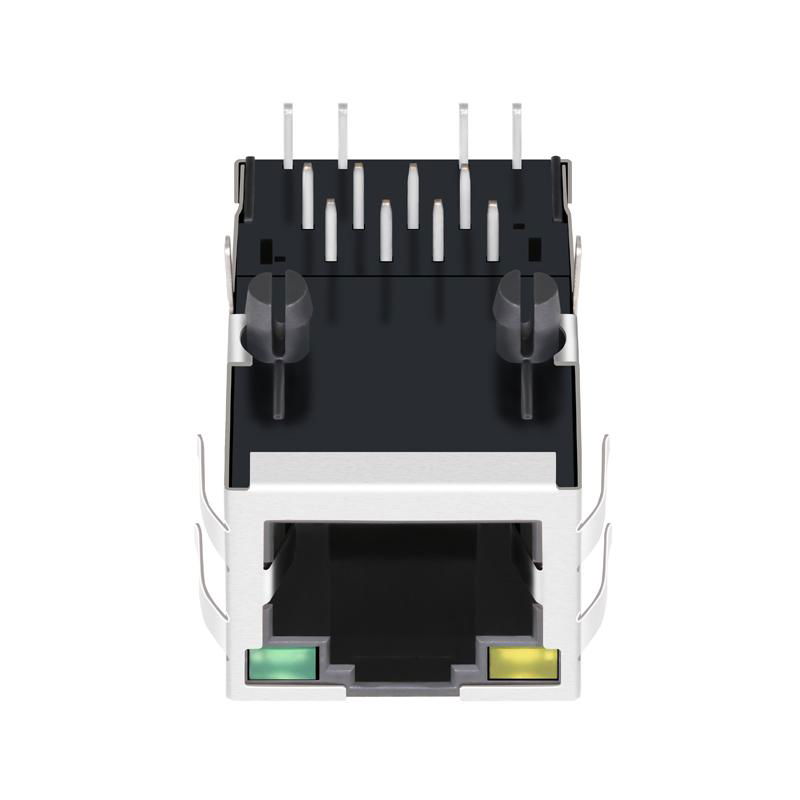 SI-50158-F Single Port RJ45 Keystone Jack with Magnetics 3